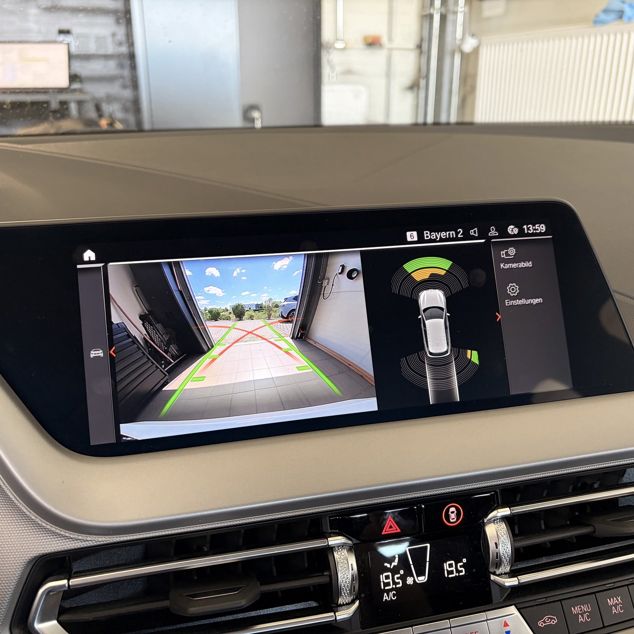 OEM rear view camera retrofit kit for BMW